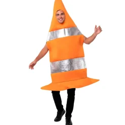 Disfraz de Cono de Tráfico Naranja para adulto