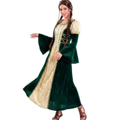 Disfraz de Dama Medieval Esmeralda para mujer
