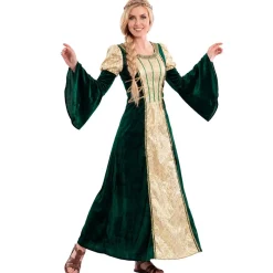 Disfraz de Dama Medieval Esmeralda para mujer