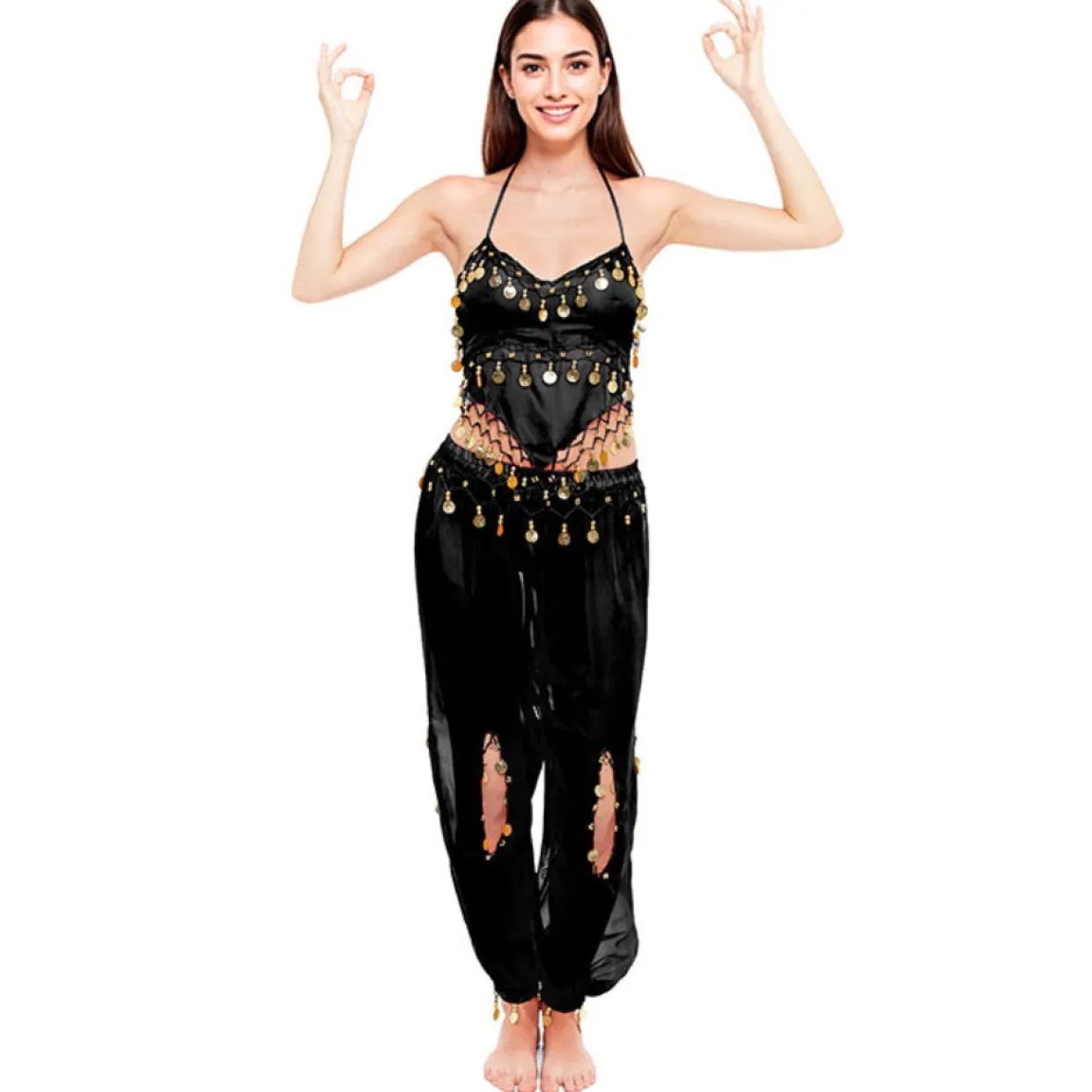 Disfraz de Danza del Vientre Negro para mujer
