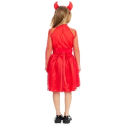 Disfraz de Diablesa Rojo para niña