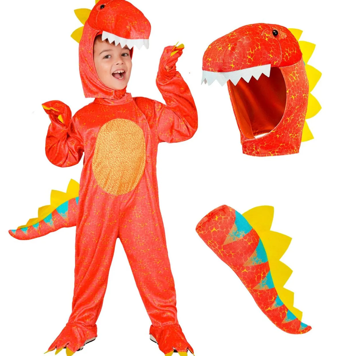 Disfraz de Dinosaurio Colorido infantil