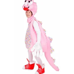 Disfraz de Dinosaurio Rosa para adulto