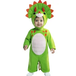 Disfraz de Dinosaurio Triceratops Verde bebé