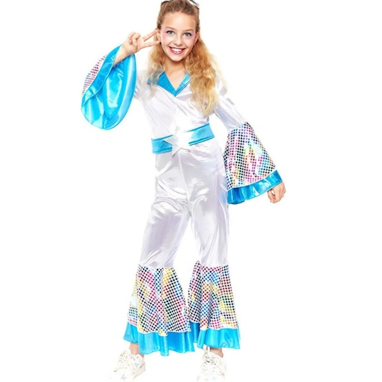 Disfraz de Disco Abba Deluxe para niña