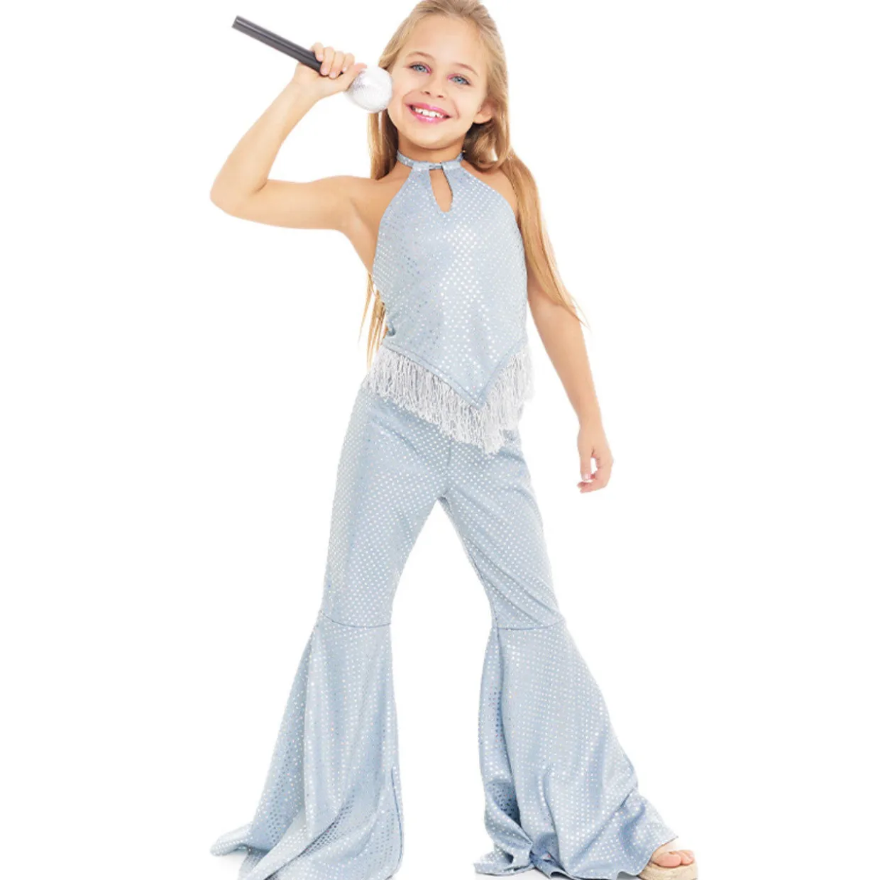 Disfraz de Disco Flecos para niña
