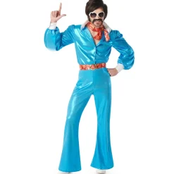 Disfraz de Disco Floral Años 70 para hombre