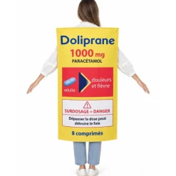 Disfraz de Doliprane Paracetamol para adulto