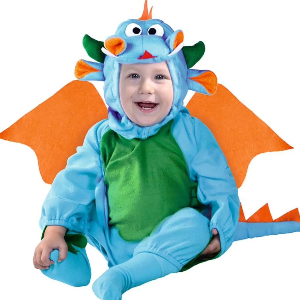 Disfraz de Dragón Azul bebé