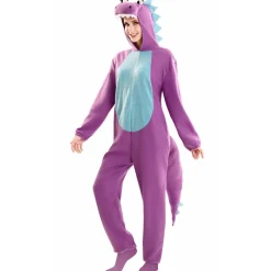 Disfraz de Dragona Lila para mujer