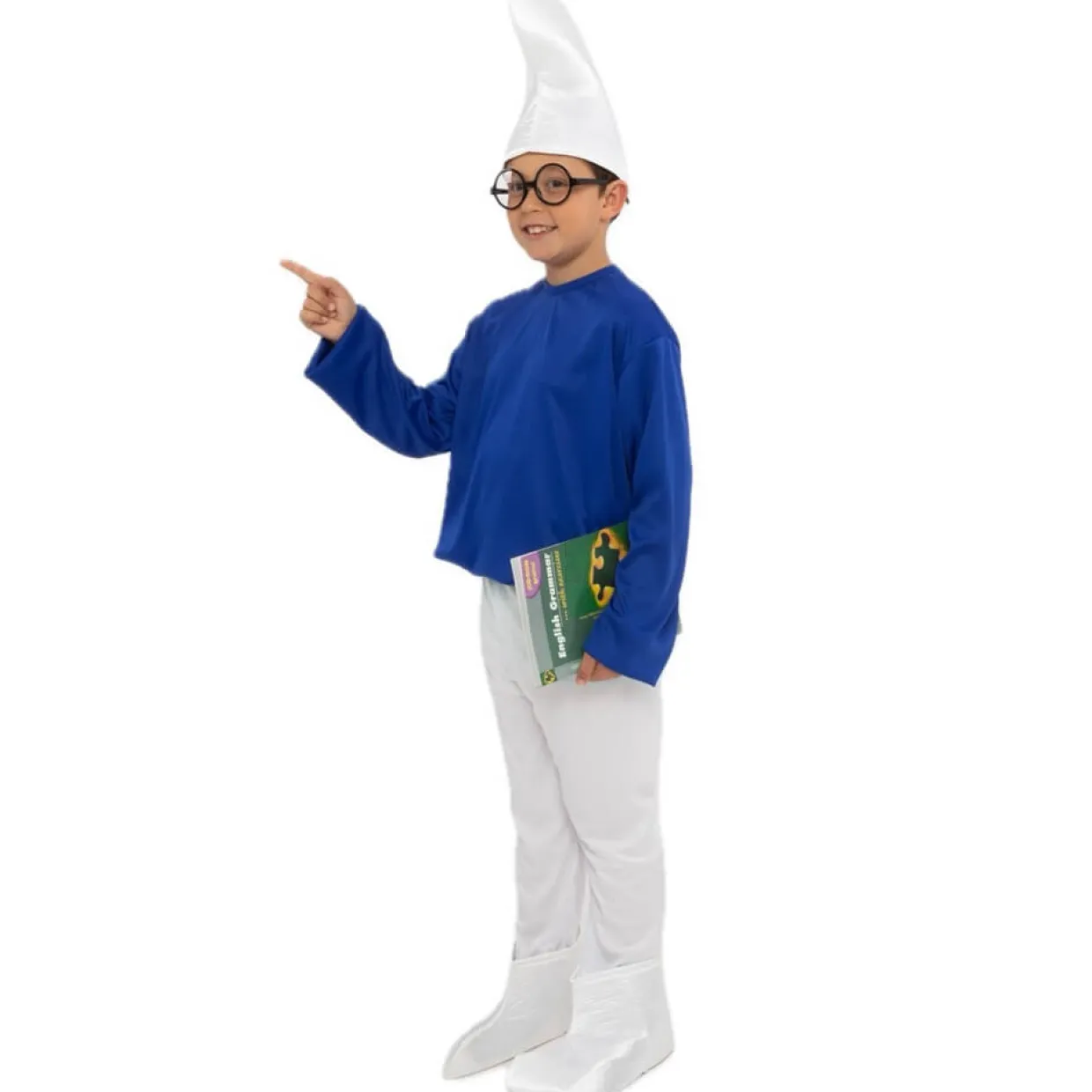 Disfraz de Duende Azul Patucos infantil