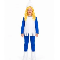 Disfraz de Duende Azul Patucos para niña