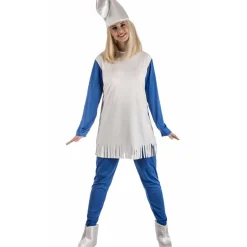 Disfraz de Duende Azul Patucos para mujer