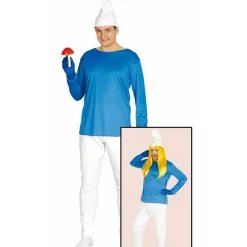 Disfraz de Duende Azul Pompón hombre