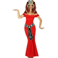 Disfraz de Egipcia Rojo para mujer