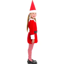 Disfraz de Elfa de la Navidad Rojo para niña