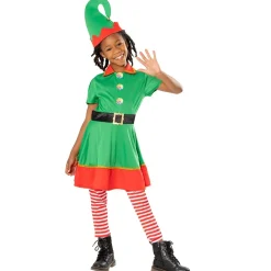 Disfraz de Elfa Navidad para niña
