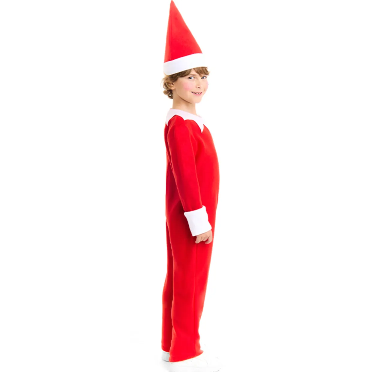 Disfraz de Elfo de la Navidad Rojo infantil