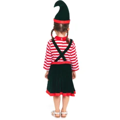 Disfraz de Elfo Rayas para niña