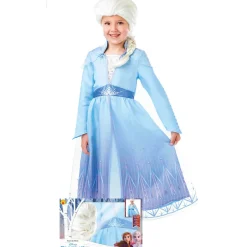 Disfraz de Elsa™ Frozen 2 con Peluca para niña