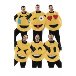 Disfraz de Emoji Caritas para adulto