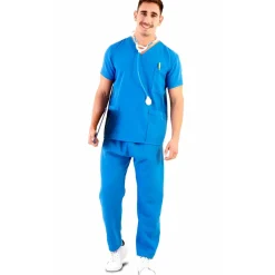Disfraz de Enfermero Azul para adulto