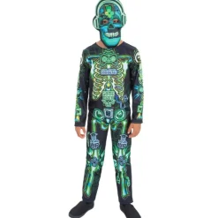 Disfraz de Esqueleto Robot Glow infantil