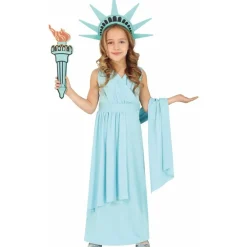 Disfraz de Estatua Libertad para niña