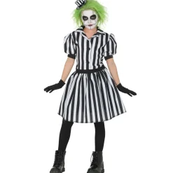 Disfraz de Fantasma Rayas Vestido para niña