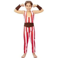 Disfraz de Forzudo Rayas infantil