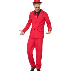 Disfraz de Gangster Rojo para hombre