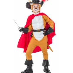 Disfraz de Gato con Botas Capa infantil