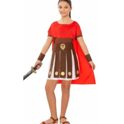 Disfraz de Gladiadora Hermes para niña