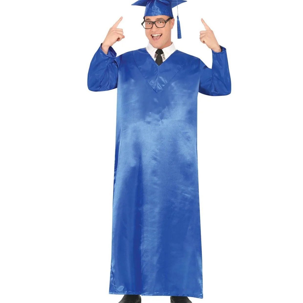 Disfraz de Graduado Azul para adulto