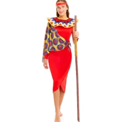 Disfraz de Guerrera Tribu Masai para mujer