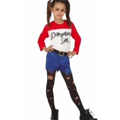 Disfraz de Harley Crazy para niña