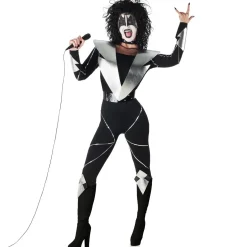 Disfraz de Heavy Metal Kiss para mujer