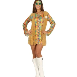 Disfraz de Hippie Flores para mujer