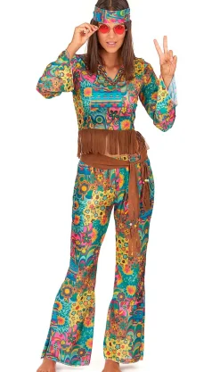 Disfraz de Hippie Leila para mujer