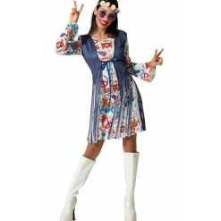 Disfraz de Hippie Multicolor para mujer
