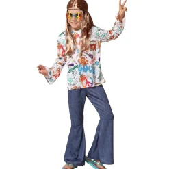 Disfraz de Hippie Multicolor para niño