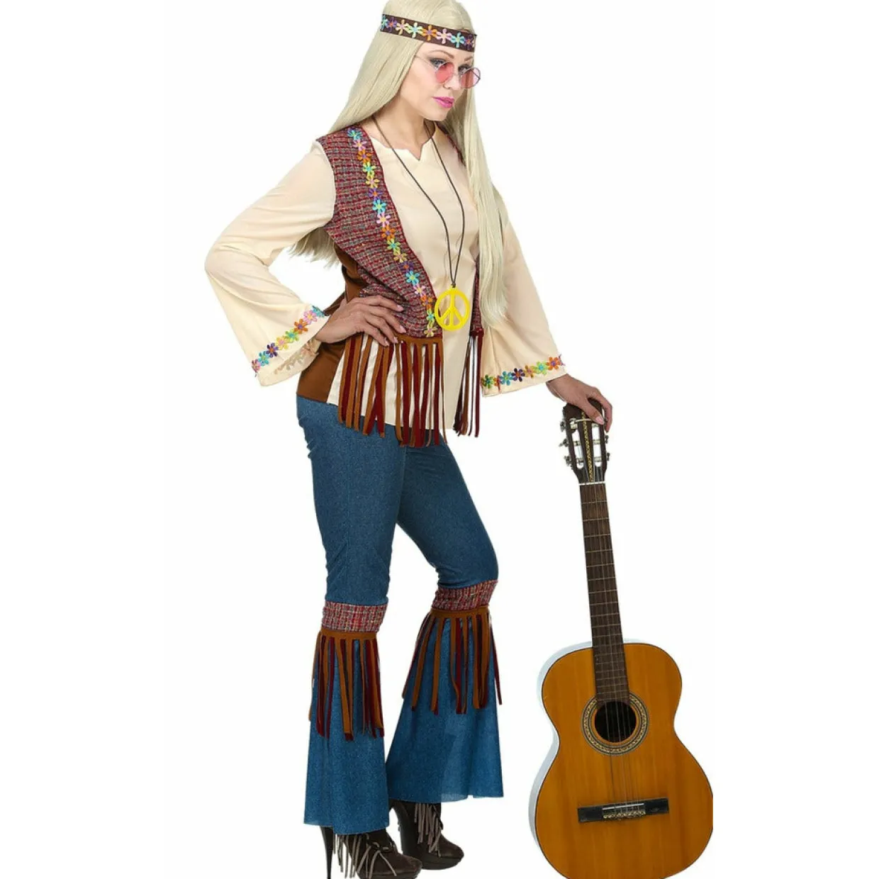 Disfraz de Hippie Reggae para mujer