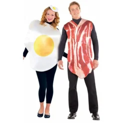 Disfraz de Huevo y Bacon para parejas