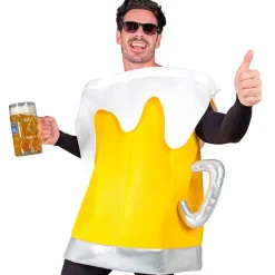 Disfraz de Jarra de Cerveza Amarilla para adulto