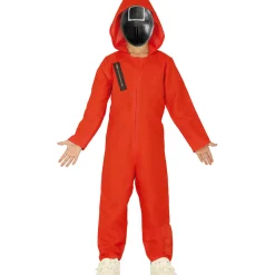 Disfraz de Juego del Calamar Guardia Rojo Eco infantil