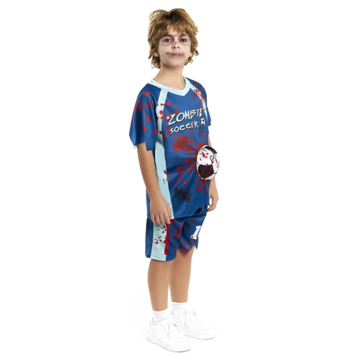 Disfraz de Jugador de Fútbol Zombie para niño