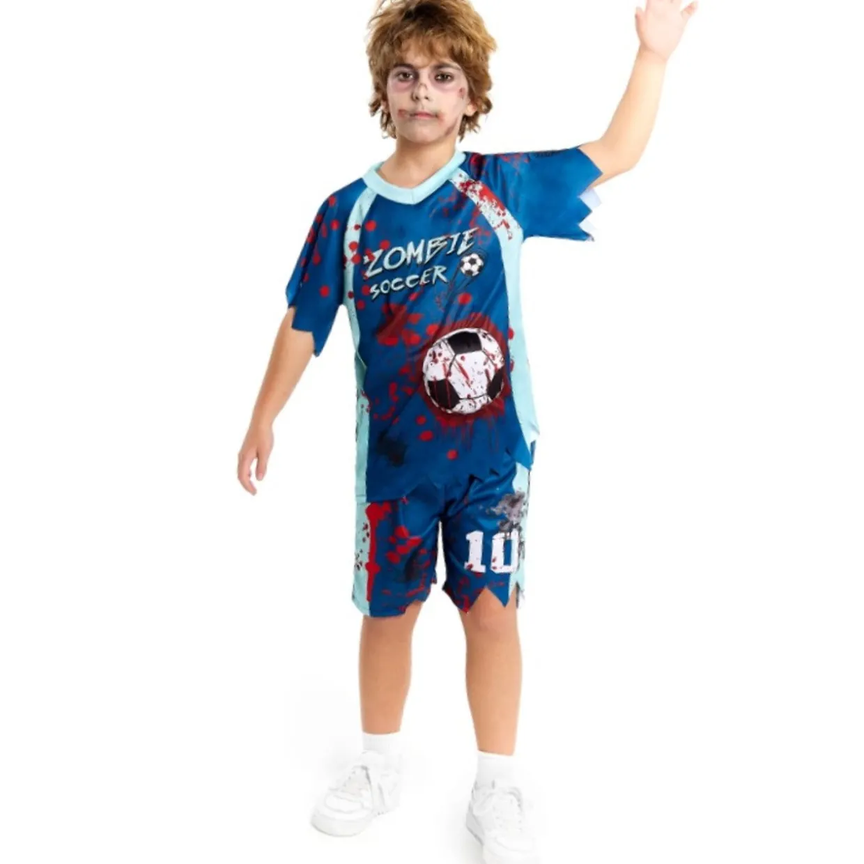 Disfraz de Jugador de Fútbol Zombie para niño
