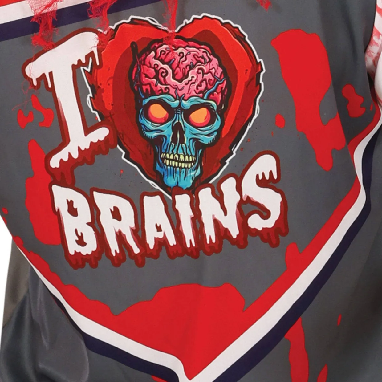 Disfraz de Jugador de Rugby Zombie Brains para hombre
