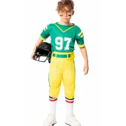 Disfraz de Jugador Rugby Verde para niño
