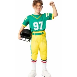 Disfraz de Jugador Rugby Verde para niño